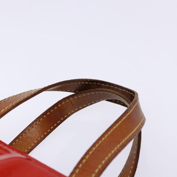 LOUIS VUITTON Monogram Vernis Reade PM Hand Bag Red Rouge M91088 - Picture 8 of 12